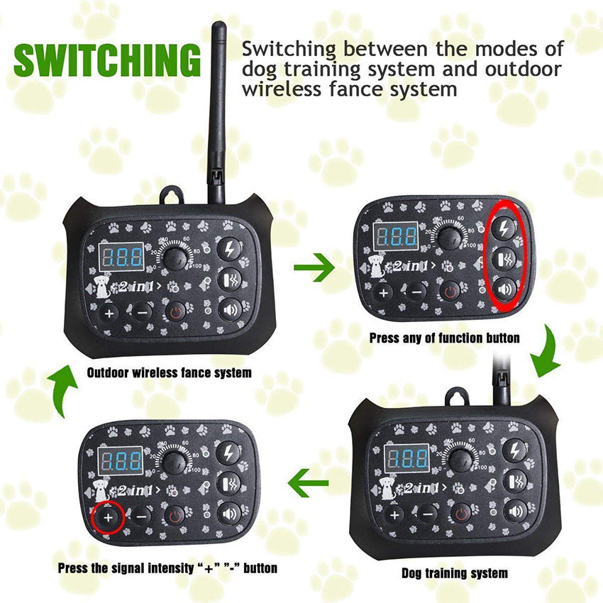 Remote Control Dog Trainer Pet Wireless Fence