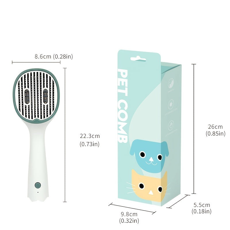 Cat Dog Comb Hair Remover Brush UVC Sterilization